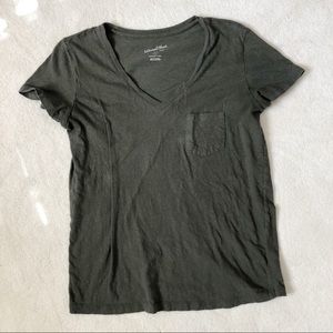 Dark Green V Neck Shirt
